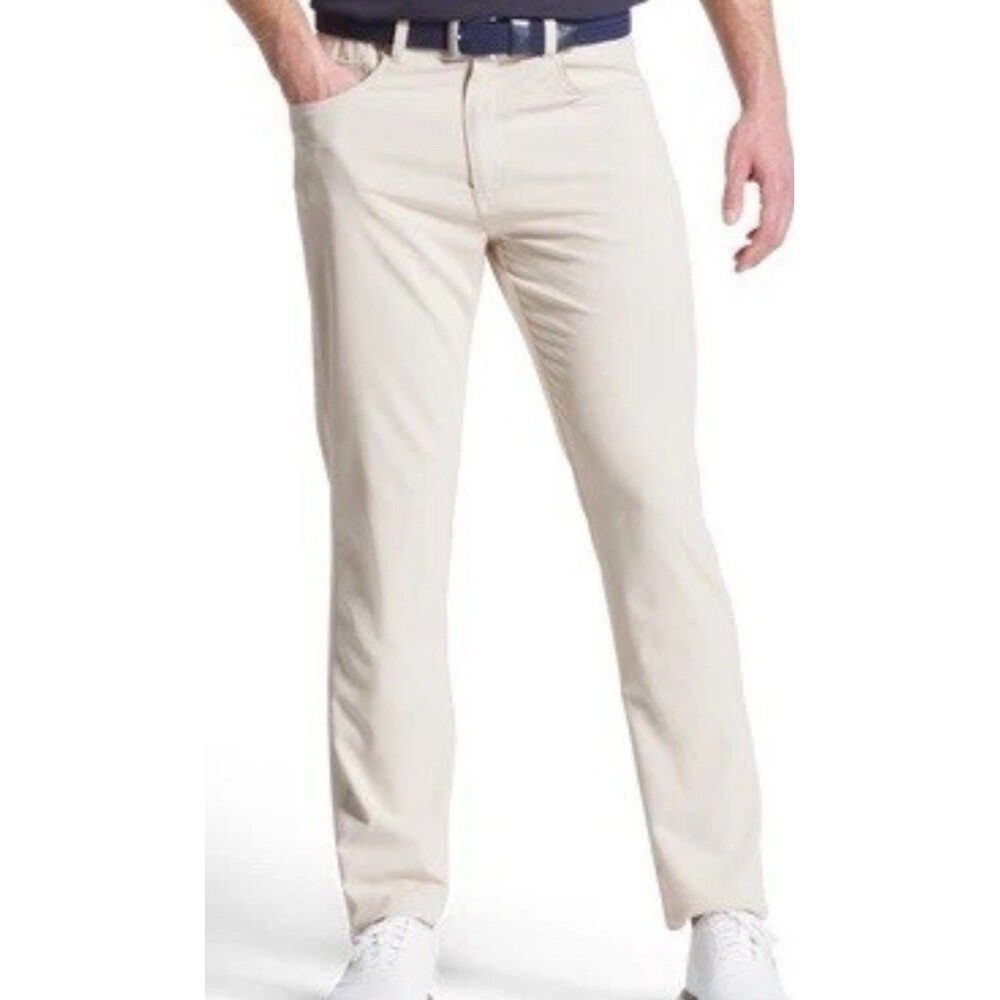 FootJoy Men's Moxie 5 Pocket Perf Golf Pant COLOR: Sand SIZE: 35/ 30